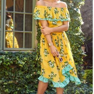 2X HP Matilda Jane Floral Off The Shoulder Dress Size Medium